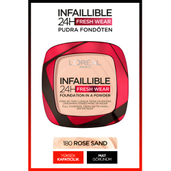 Loreal Paris Infaillible 24H Fresh Wear Pudra Fondöten 180 Rose Sand 9gr