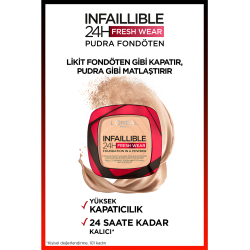 Loreal Paris Infaillible 24H Fresh Wear Pudra Fondöten 220 Sand 9gr