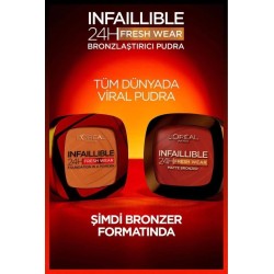 Loreal Paris Infaillible 24H Fresh Wear Bronzlaştırıcı Pudra - 250 Light 9gr