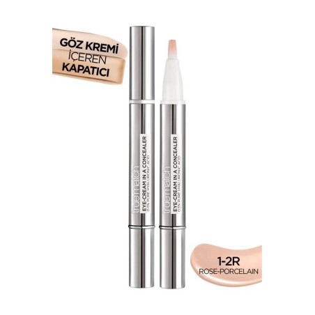 Loreal Paris True Match Göz Kremi İçeren Kapatıcı [ 2'si 1 Arada ] 1-2R