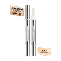 Loreal Paris True Match Göz Kremi İçeren Kapatıcı [ 2'si 1 Arada ] 1-2D