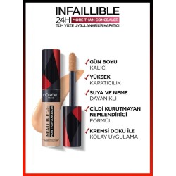 Loreal Paris Infaillible 24H Tüm Yüze Uygulanabilir Kapatıcı -  323 Fawn/Cham 11ml
