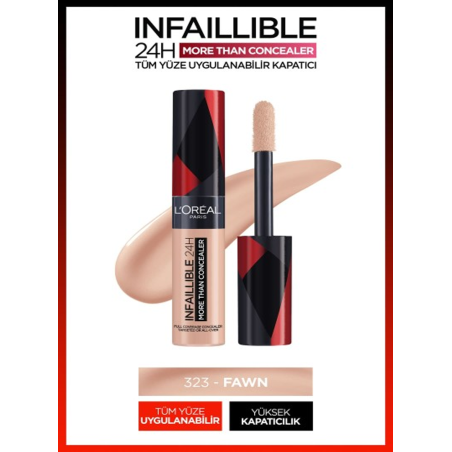 Loreal Paris Infaillible 24H Tüm Yüze Uygulanabilir Kapatıcı -  323 Fawn/Cham 11ml