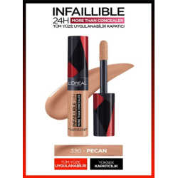 Loreal Paris Infaillible 24H Tüm Yüze Uygulanabilir Kapatıcı -  330 Pecan/Pac 11ml