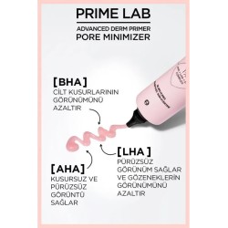 Loreal Paris Prime Lab Pore Minimizer Gözenek Küçültücü AHA ve BHA İçeren Primer 30 ml