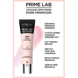 Loreal Paris Prime Lab Pore Minimizer Gözenek Küçültücü AHA ve BHA İçeren Primer 30 ml