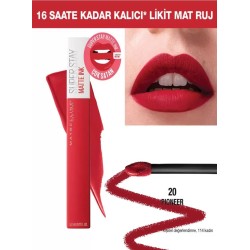 Maybelline New York Super Stay Matte Ink Likit Mat Ruj -20 PIONEER