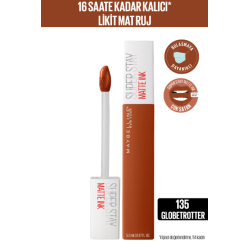 Maybelline New York Super Stay Matte Ink Likit Mat Ruj -Bricks NU 135 GLOBE