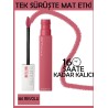 Maybelline New York Super Stay Matte Ink Likit Mat Ruj -Pinks NU 180 REVOLU
