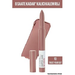 Maybelline New York Super Stay Ink Crayon Kalem Mat Ruj - 10 Trust Your Gut