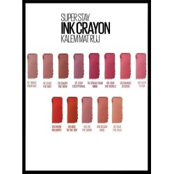 Maybelline New York Super Stay Ink Crayon Kalem Mat Ruj -115 Know No Limits