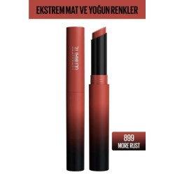 Maybelline New York Color Sensational Ultimatte Mat Ruj- 899 More Rust (Kırmızı)