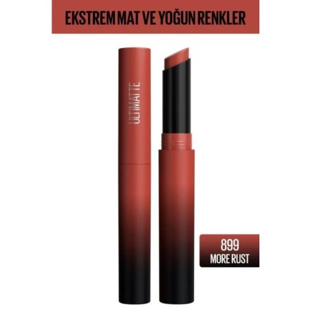 Maybelline New York Color Sensational Ultimatte Mat Ruj- 899 More Rust (Kırmızı)