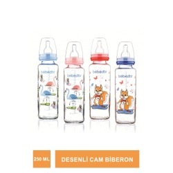 Bebedor Desenli Cam Biberon 250ml (31302)
