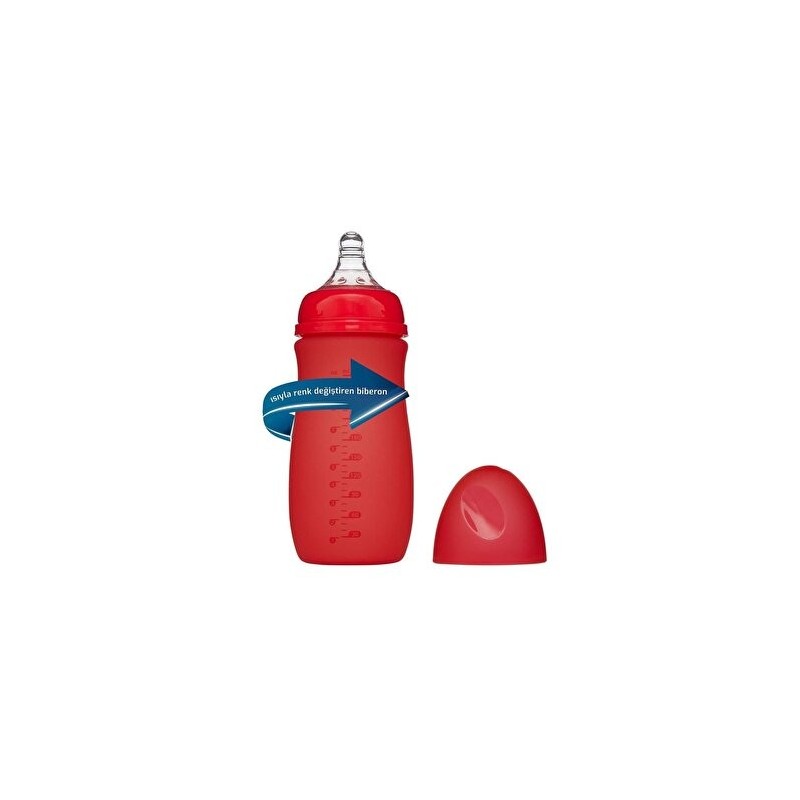 Bebedor Isıya Duyarlı Renk Değiştiren Cam Biberon 260 ml 52302 Bebedor Isıya Duyarlı Renk Değiştiren Cam Biberon 260 ml 52302