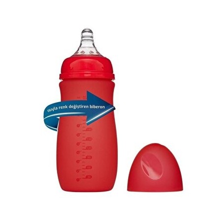 Bebedor Isıya Duyarlı Renk Değiştiren Cam Biberon 260 ml 52302