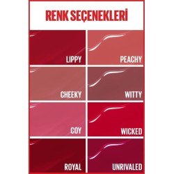 Maybelline New York Super Stay Vinyl Ink Uzun Süre Kalıcı Likit Parlak Ruj -  15 PEACHY