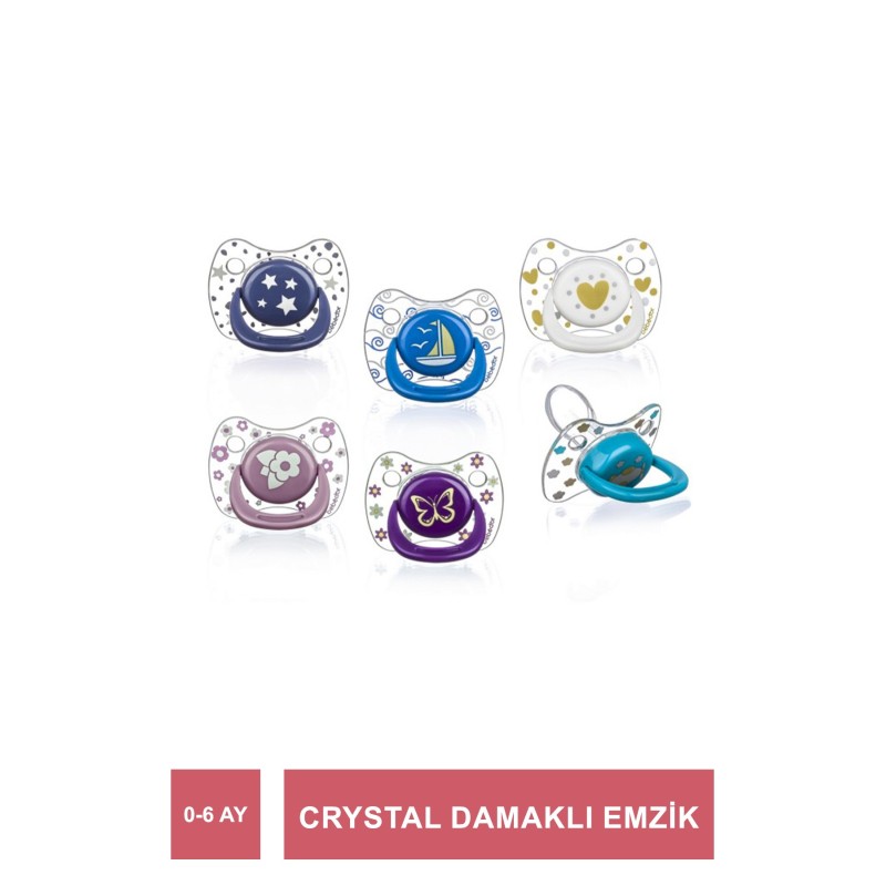 Bebedor Crystal  Damaklı Emzik No:1 0-6 Ay (171)