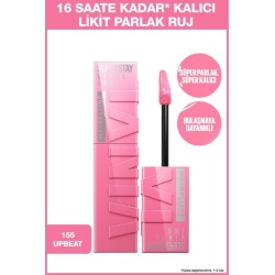 Maybelline New York Super Stay Vinyl Ink Uzun Süre Kalıcı Likit Parlak Ruj - 155 Upbeat