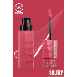 Maybelline New York Super Stay Vinyl Ink Uzun Süre Kalıcı Likit Parlak Ruj - 160 Sultry