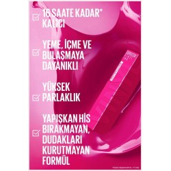 Maybelline New York Super Stay Vinyl Ink Uzun Süre Kalıcı Likit Parlak Ruj - 160 Sultry