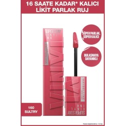 Maybelline New York Super Stay Vinyl Ink Uzun Süre Kalıcı Likit Parlak Ruj - 160 Sultry