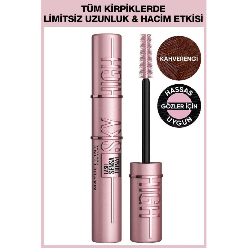 Maybelline New York Lash Sensational Sky High Kahverengi Maskara 7.2 ml
