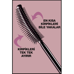 Maybelline New York Lash Sensational Yelpaze Etkili Suya Dayanıklı Siyah Maskara 9,4 ml