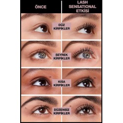 Maybelline New York Lash Sensational Yelpaze Etkili Siyah Maskara