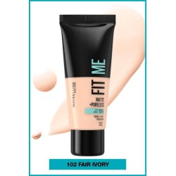 Maybelline New York Fit Me Matte+Poreless Fondöten - 102 Fair Ivory 30 ml