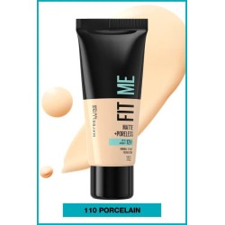 Maybelline New York Fit Me Matte+Poreless Fondöten - 110 Porcelain 30 ml