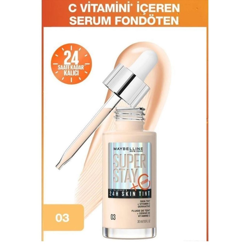 Maybelline New York Super Stay Skin Tint Fondöten - 03 30ml