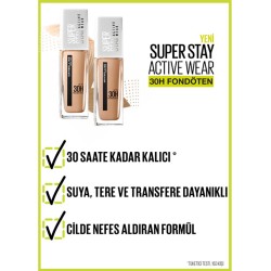 Maybelline New York Superstay Active Wear Fondöten- 02 Naked Ivory 30 ml