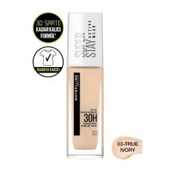 Maybelline New York Superstay Active Wear Fondöten- 03 True Ivory 30ml
