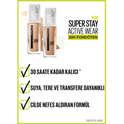 Maybelline New York Superstay Active Wear Fondöten- 40 Fawn 30ml