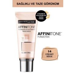 Maybelline New York Affinitone  Fondöten - 14 Creamy Beige 30 ml