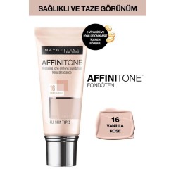 Maybelline New York Affinitone  Fondöten - 16 Vanilla Rose 30 ml