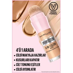 Maybelline New York Instant Perfector Glow 4 Etki 1 Arada Fondöten- 00 Fair Light 20 ml