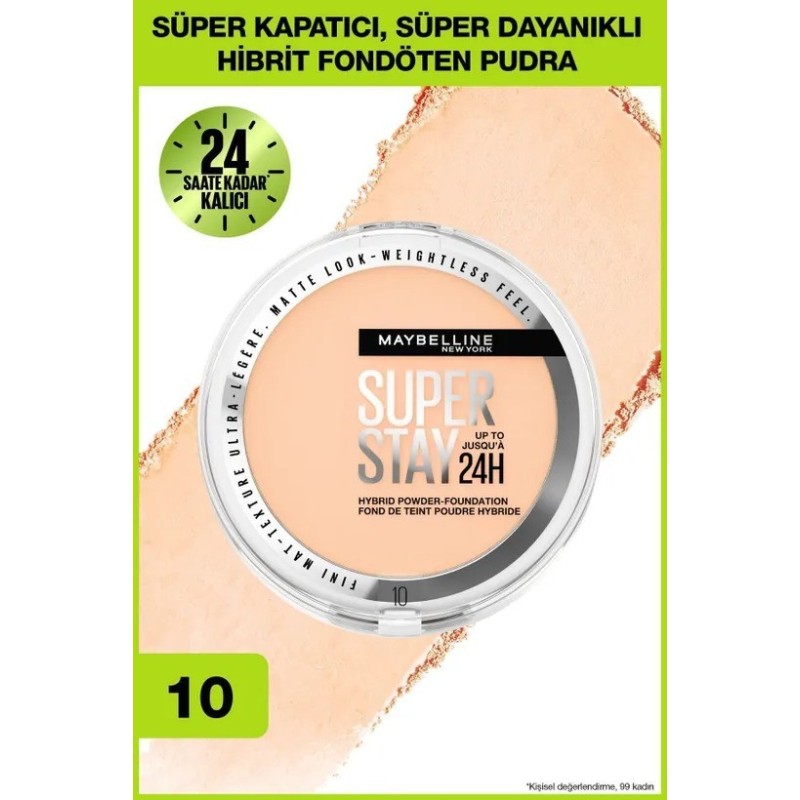 Maybelline New York Superstay Hibrit Pudra-Fondöten - 10 9gr