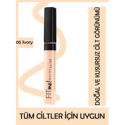 Maybelline New York Fit Me Kapatıcı - 05 Ivory 6,8ml