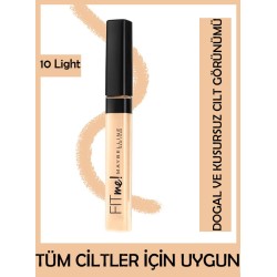 Maybelline New York Fit Me Kapatıcı - 10 Light 6,8 ml