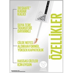 Maybelline New York Super Stay 30H Kapatıcı - 30 Honey