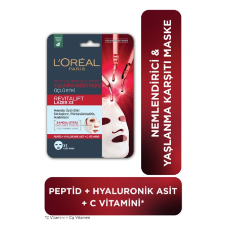 Loreal Paris Revitalift Yaşlanma Karşıtı Lazer Maske 1 Adet