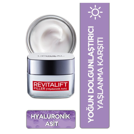 Loreal Paris Revitalift Filler Dolgunlaştırıcı Yaşlanma Karşıtı Gündüz Bakım Kremi 50 ml