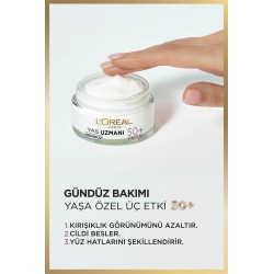 Loreal Paris Yaş Uzmanı 50+ Yenileyici Gündüz Bakım Kremi 50 ml