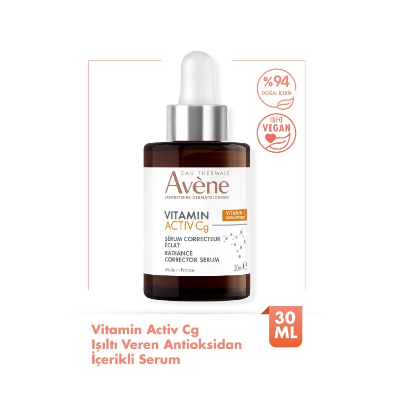 Avene Vitamin Activ Cg Serum ( Işıltı Veren Antioksidan Serum ) 30 ml (S.K.T 08-2026)