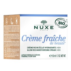 Nuxe Creme Fraiche Glow Rich Moisturizing Cream 48H ( Nemlendirici Organik Yoğun Bakım Kremi ) 50 ml