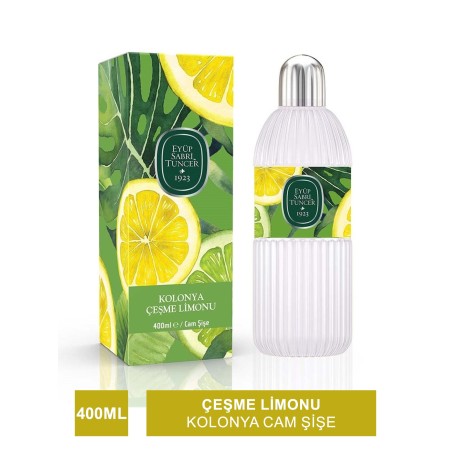 Eyüp Sabri Tuncer Çeşme Limonu Kolonya Cam Şişe 400 ml