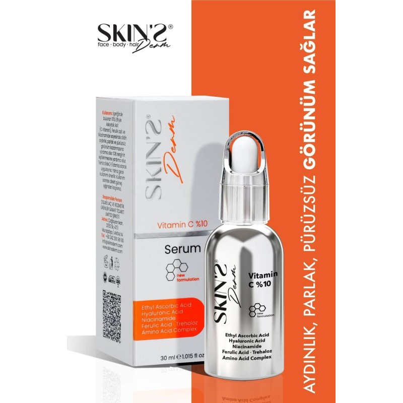 Skins Derm Vitamin C %10 Serum 30 ml