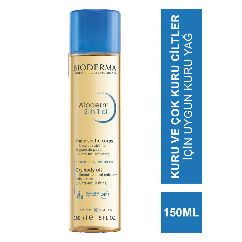 Bioderma Atoderm 2in1 Oil ( Nemlendirici Kuru Yağ ) 150 ml
